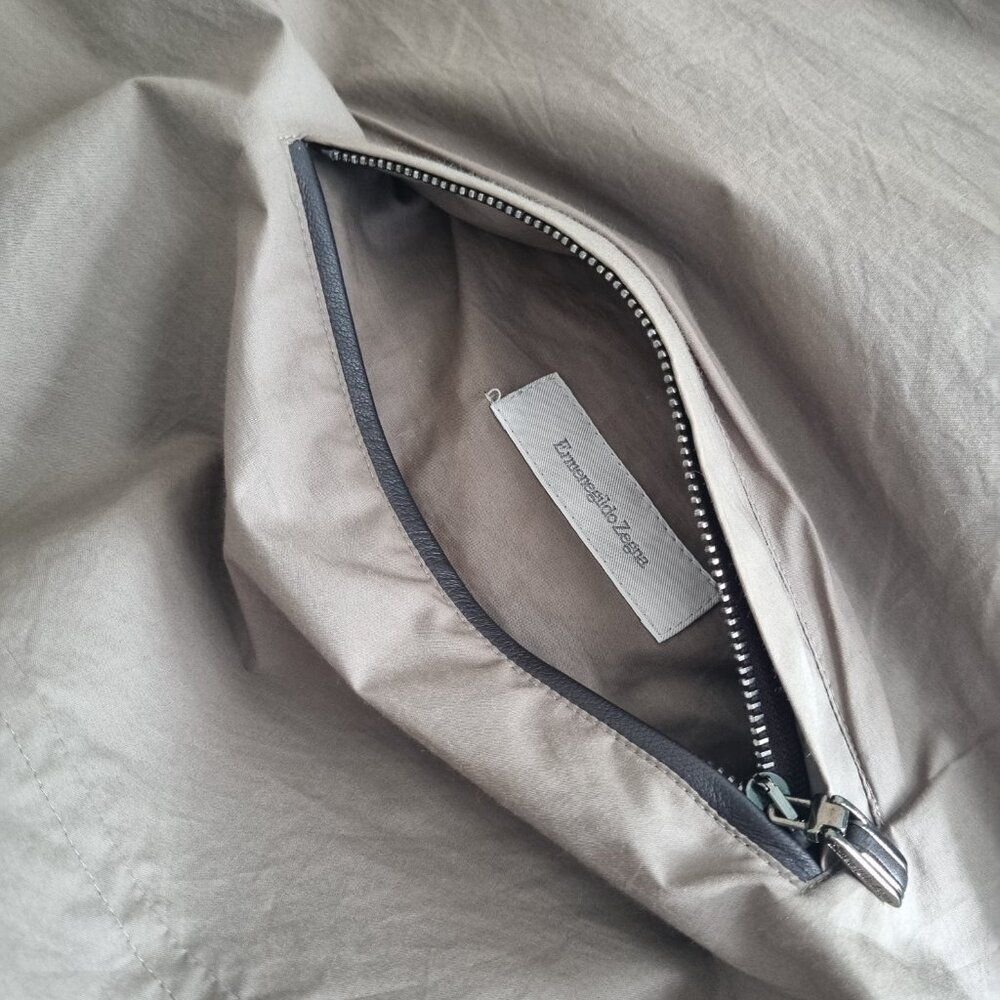 Ermenegildo Zegna Men's Beige/Grey Lightweight Jacket -(double-faced) - Picture 12 of 15